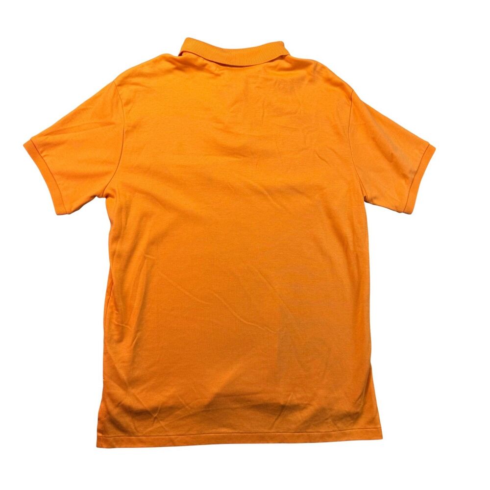 Polo Ralph Lauren Polo Shirt Men's Large Orange Short Sleeve Pony Custom Fit Top - Picture 2 of 11